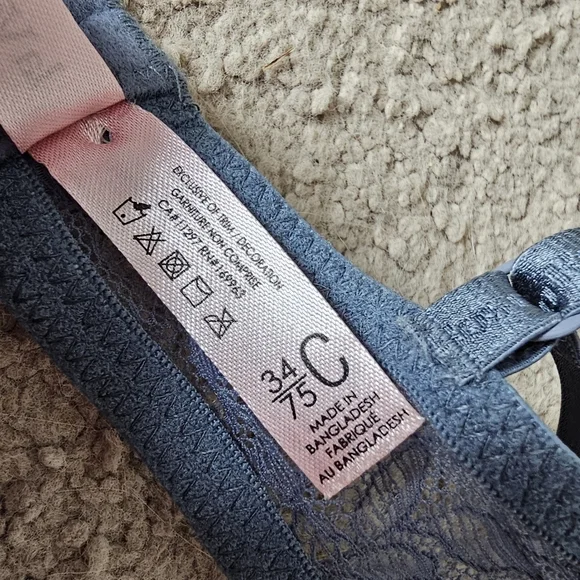 La vie en rose lightly lined Women's Blue Bra 34c - Picture 3 of 3